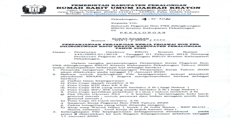 perpanjangan-perjanjian-kerja-pegawai-non-pns-dilingkungan-rsud-kraton-kab-pekalongan-tahun-2020